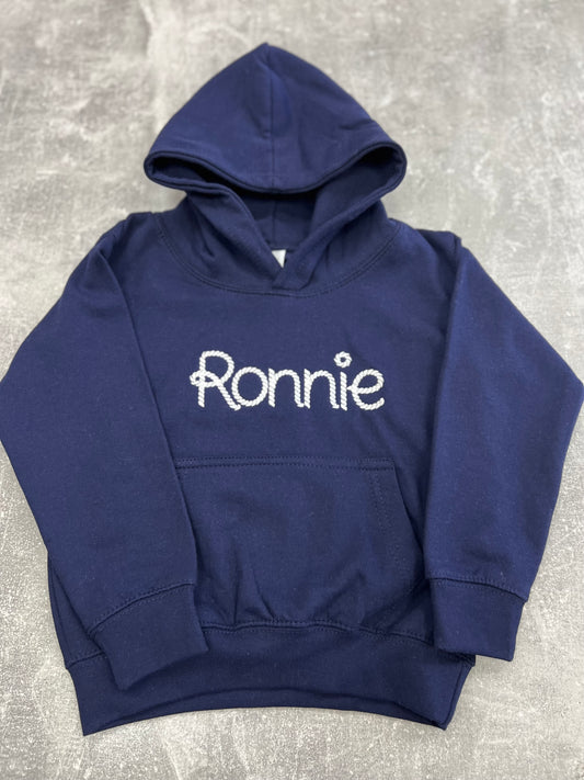 Childrens Rope Font Hoodie