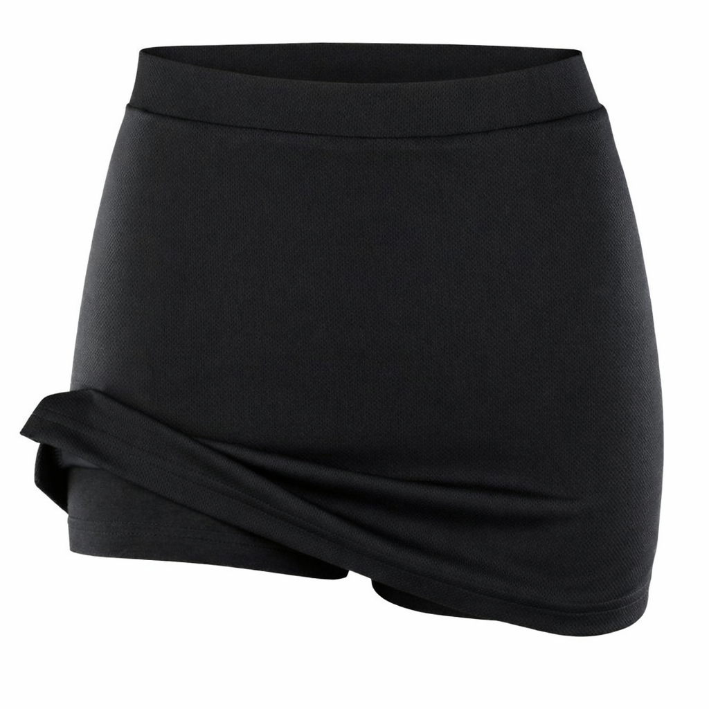Plain Black Skort