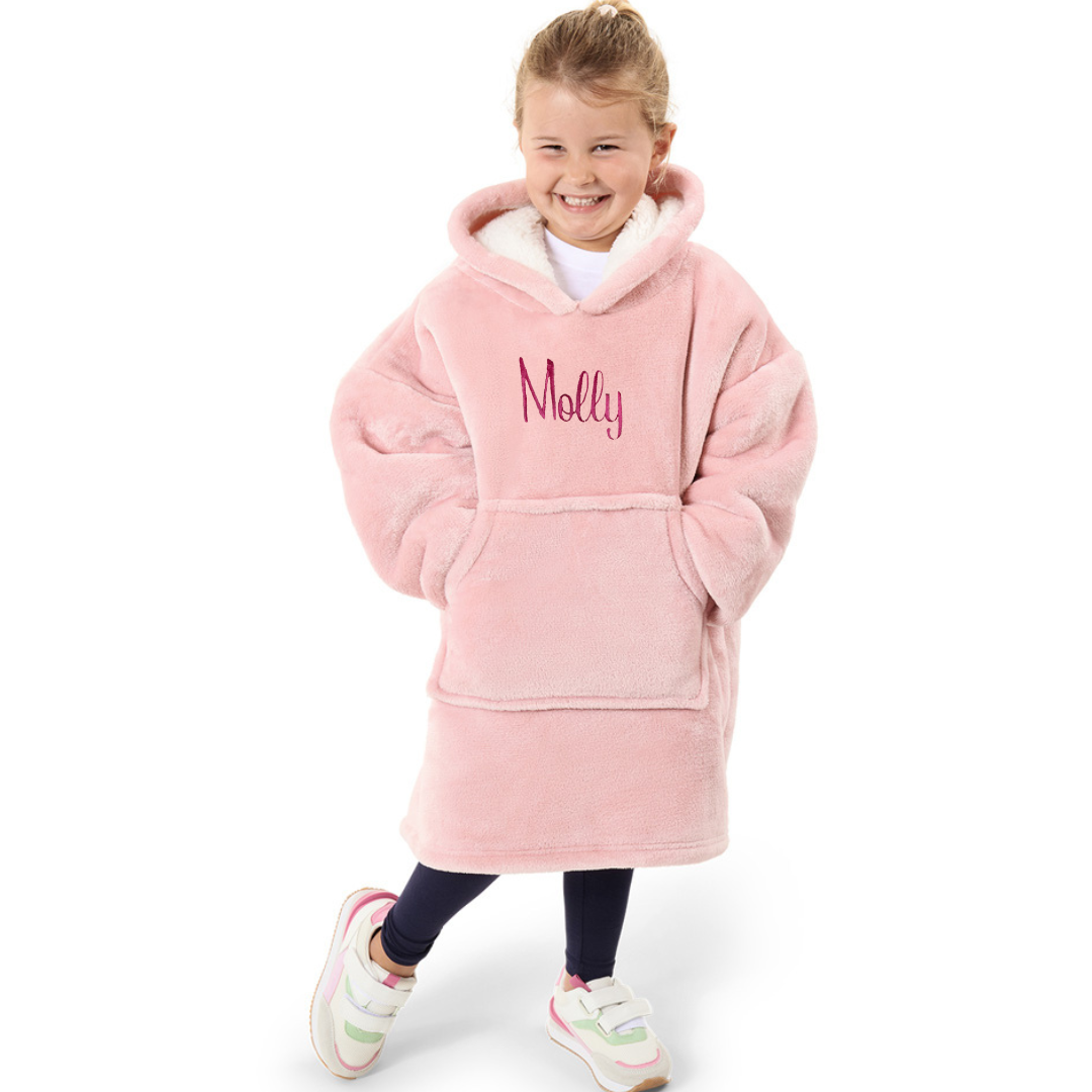 Personalised Kids/Adults Oodie - Pink