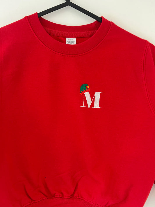 Childrens Elf Initial Sweatshirt