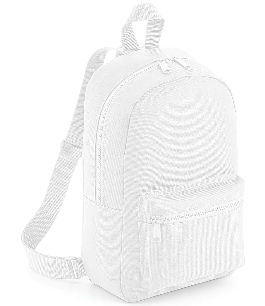 Personalised White Mini Backpack