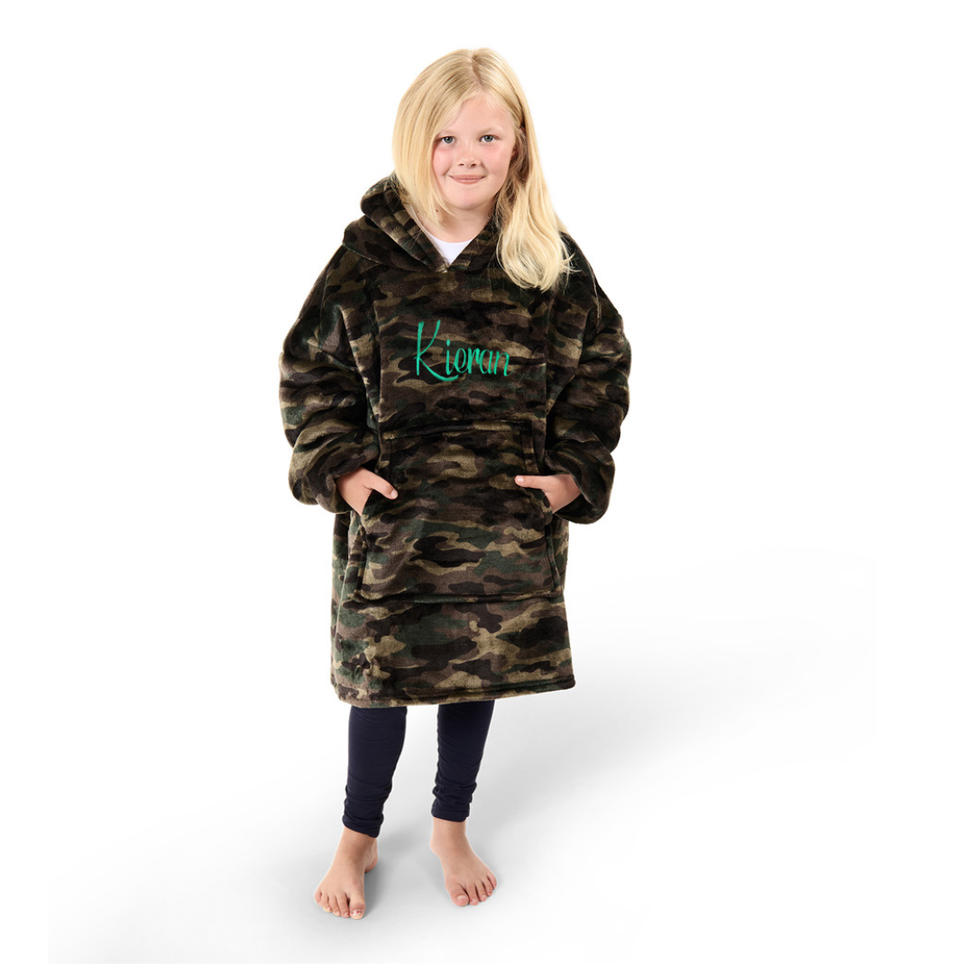 Personalised kids/adult Oodie - Camo