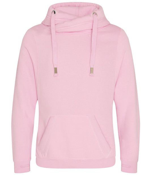 Baby Pink - Personalised Cross Neck Hoodie