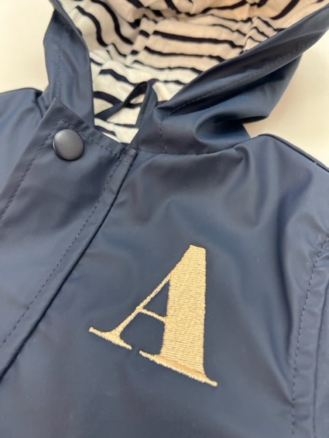 Navy Personalised Raincoat