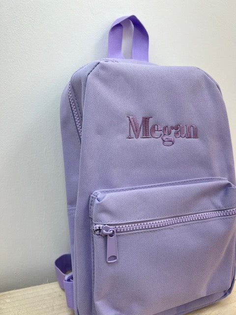 Lilac Personalised Mini Backpack