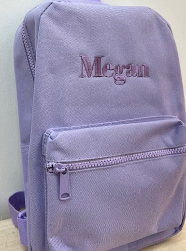 Lilac Personalised Mini Backpack