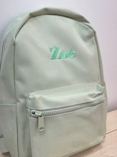 Mint Green Personalised Mini Backpack