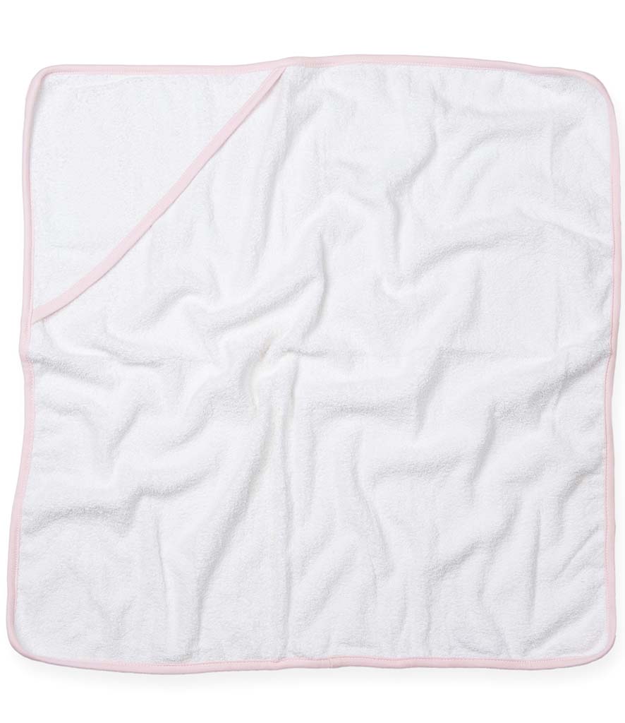 Pink/White Hooded Baby Towel