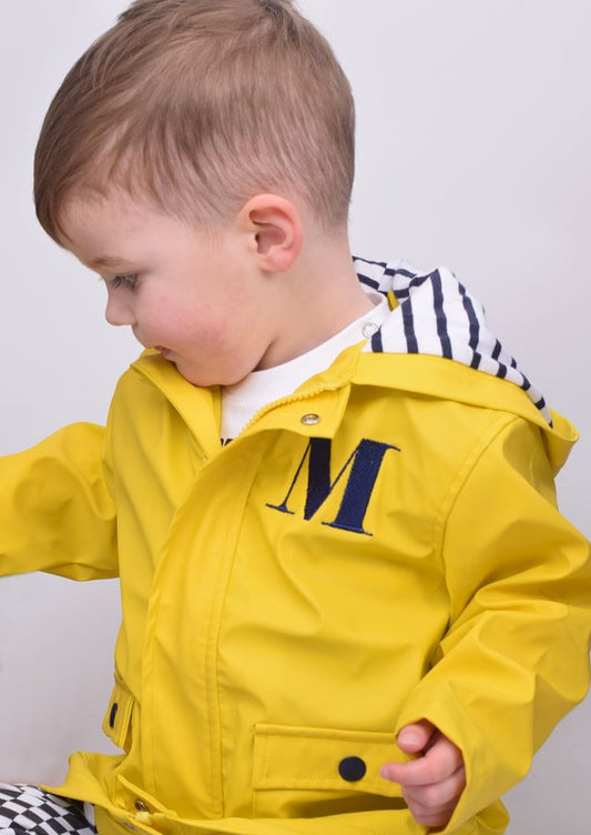 Yellow Personalised Raincoat