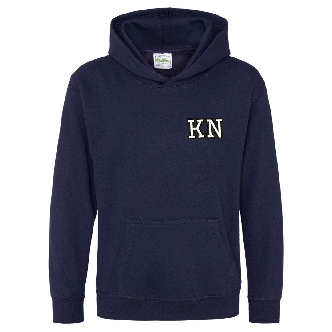 Navy Hoodie with Initials