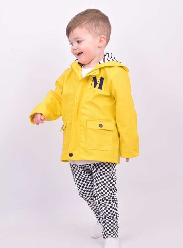 Yellow Personalised Raincoat